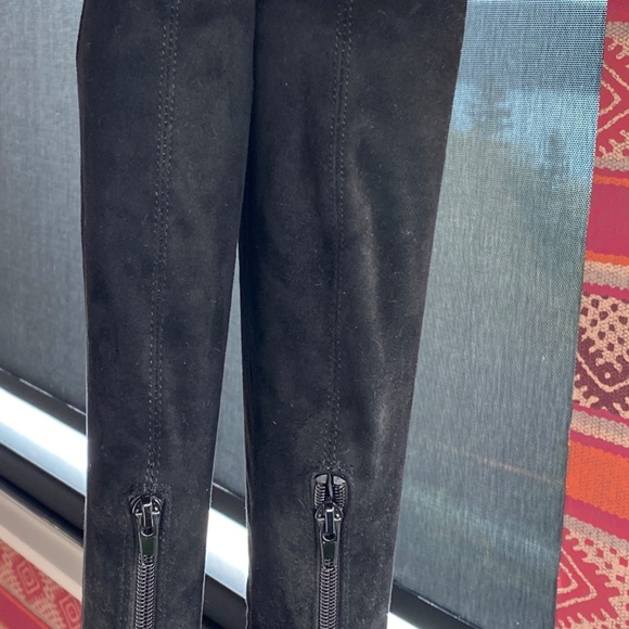 Steve Madden Gabbie Thigh High Over-Knee Boots Black Microsuede 8.5 - Picture 9 of 12